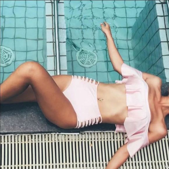 off Shoulder High Waisted Bikini - Picture 3 of 7